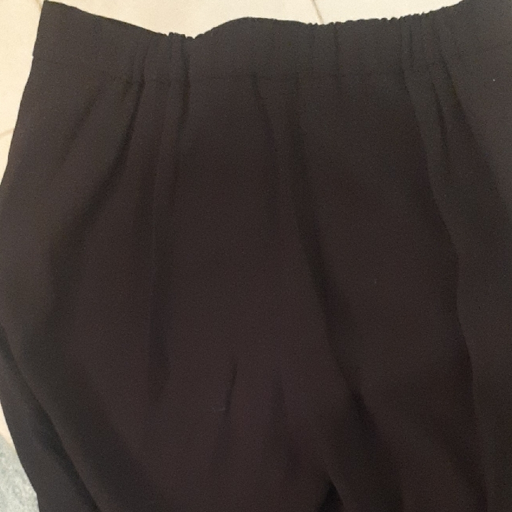 Babaton🖤Black DRESS PANTS with FRONT SIDE POCKETS🖤ELASTICat BACK WAISTBND Sx 6 - Picture 9 of 9